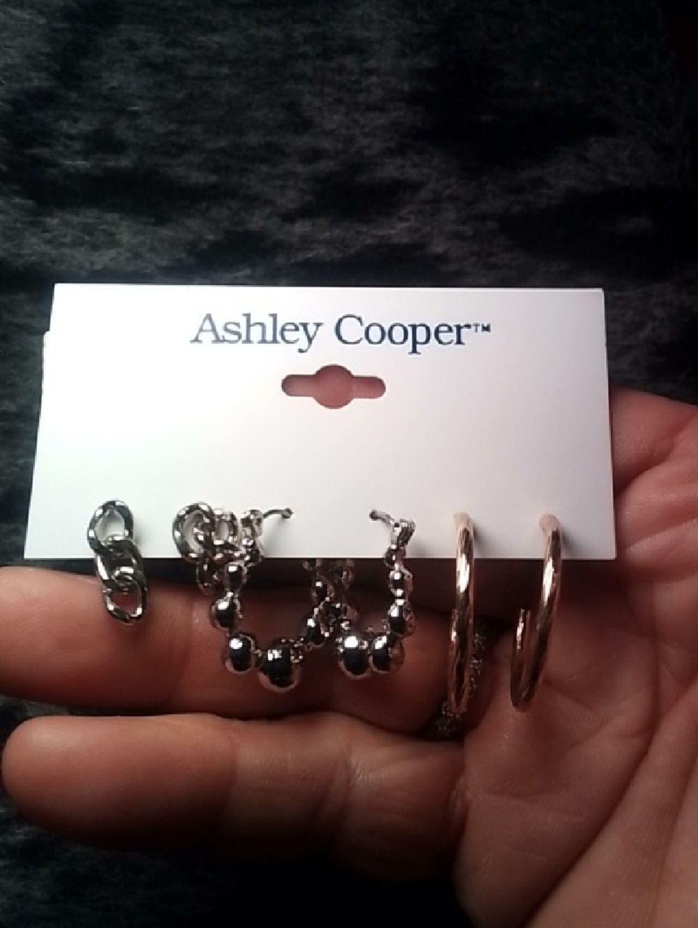 Ashley Cooper Mixed Metal Hoop Set in Silver and Rose Gold